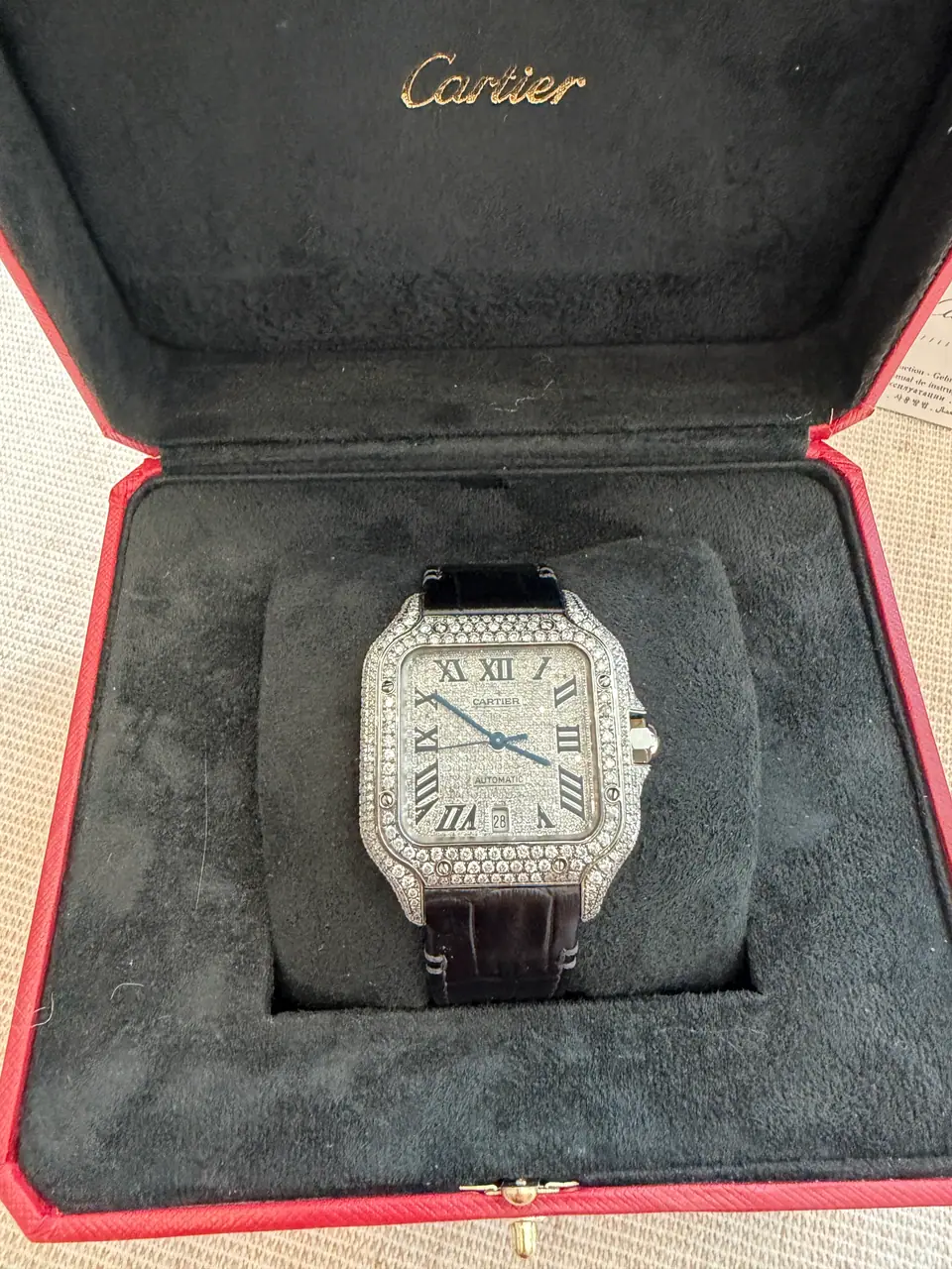 Cartier Santos de Cartier Large, 5.00 ct Diamond Set, photo 6 of 13