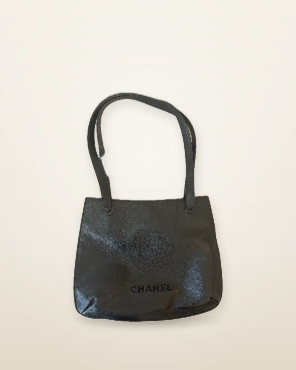 Chanel Black Caviar Leather Tote