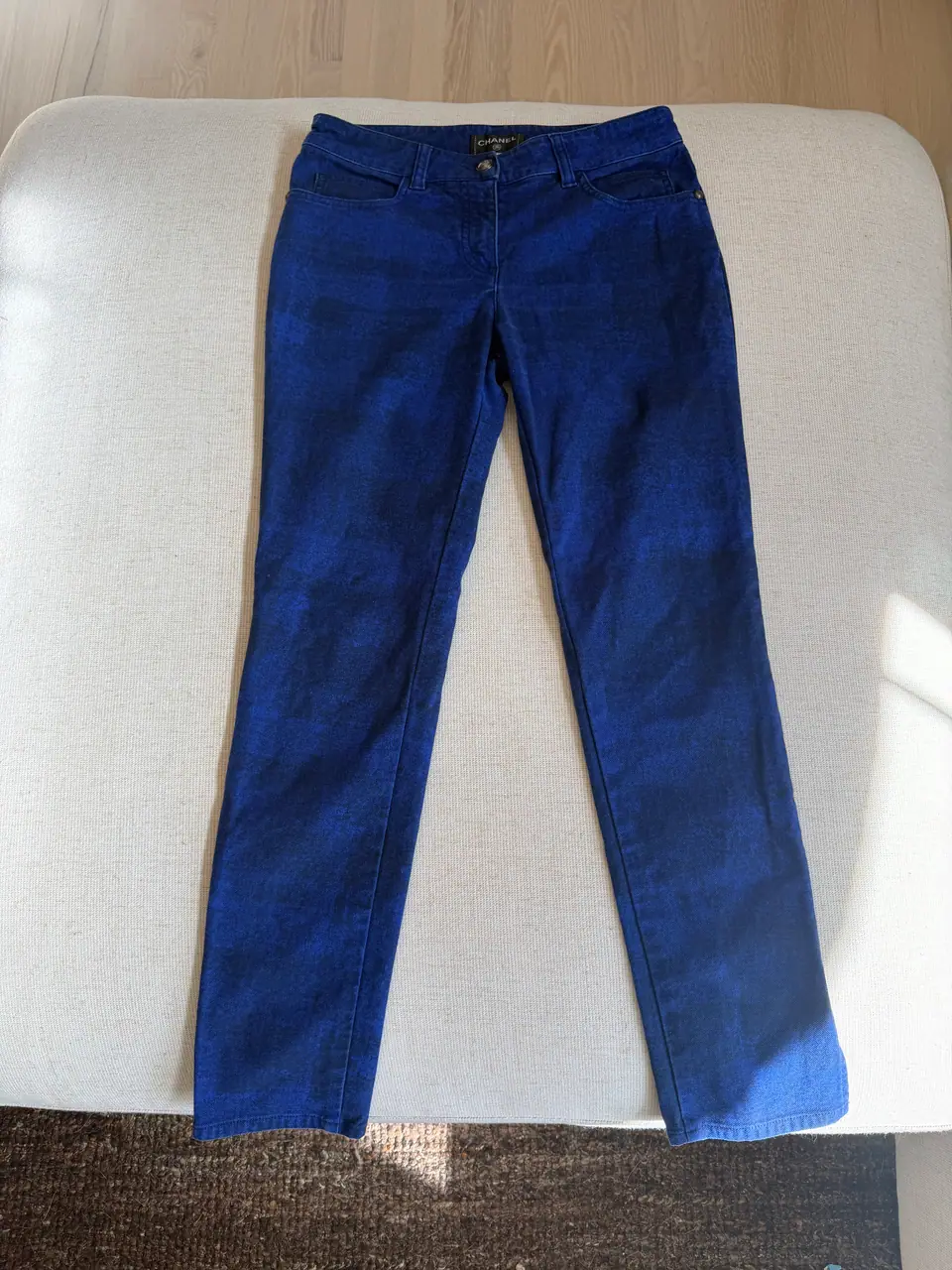 Chanel Cobalt and Black Mottled Jeans, Fall/Winter 2014, photo 2 of 10