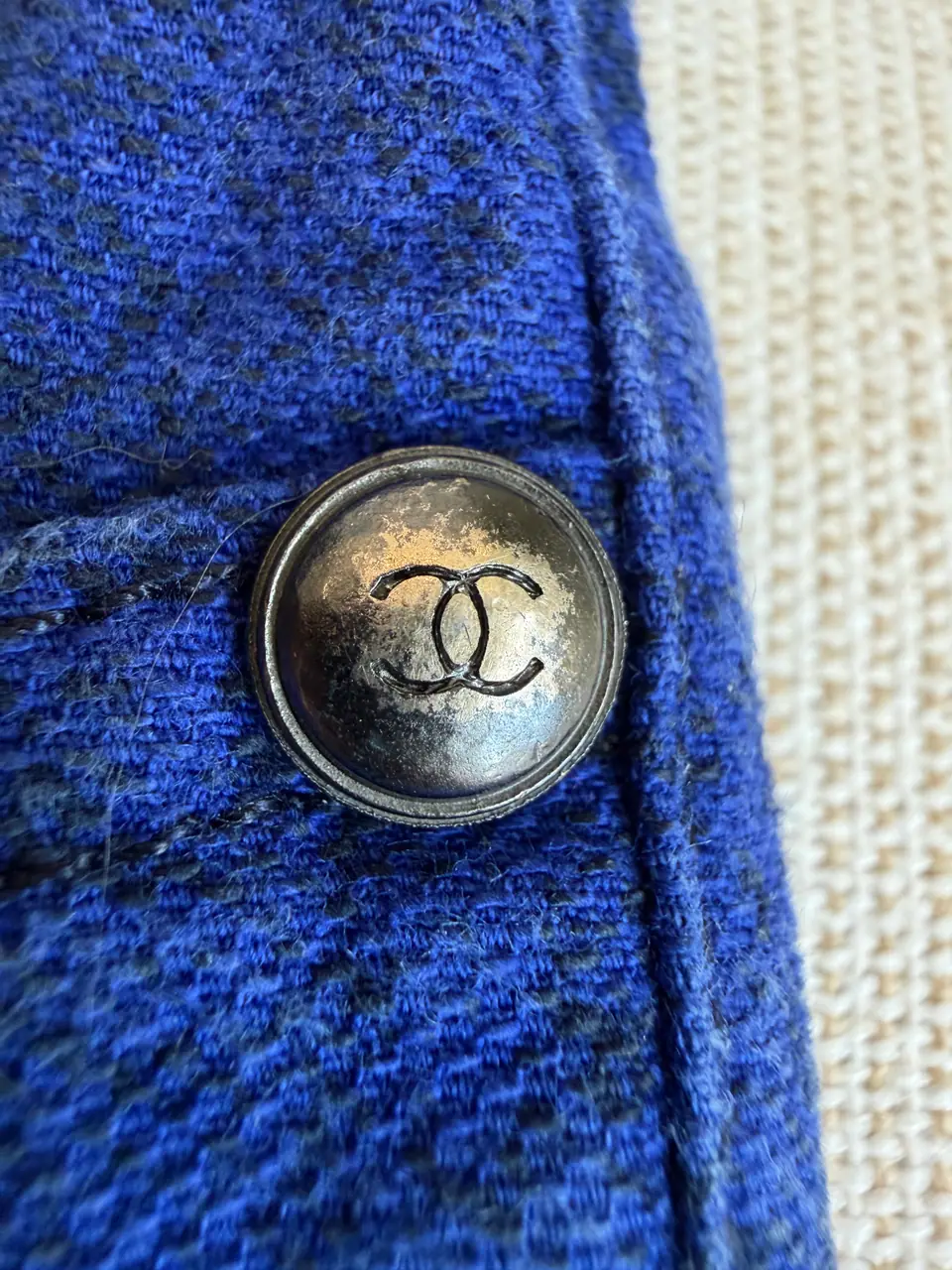 Chanel Cobalt and Black Mottled Jeans, Fall/Winter 2014, photo 5 of 10