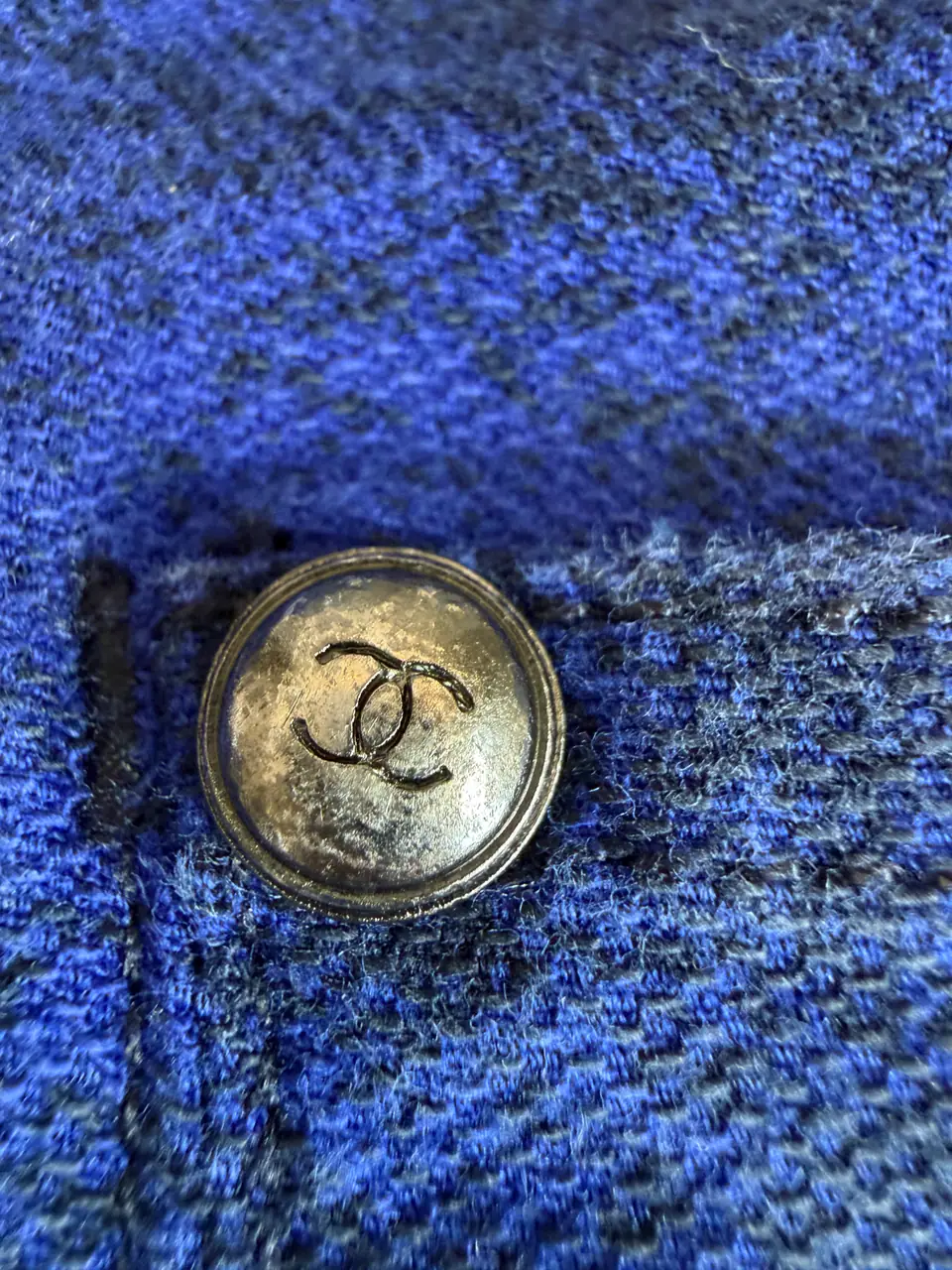 Chanel Cobalt and Black Mottled Jeans, Fall/Winter 2014, photo 9 of 10