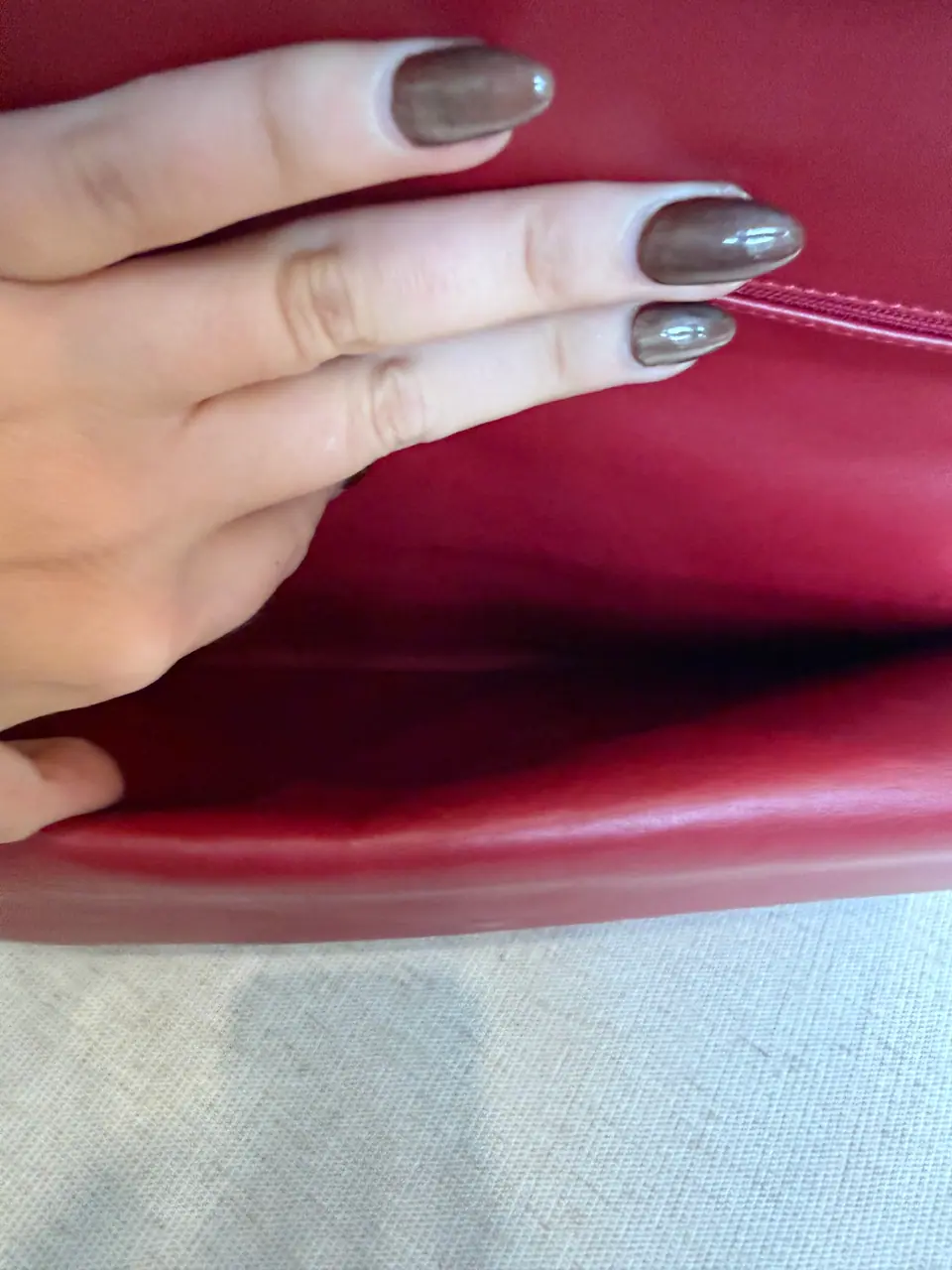 Chanel Jumbo Classic Double Flap in Burgundy-Red Quilted Patent Leather, photo 11 of 18
