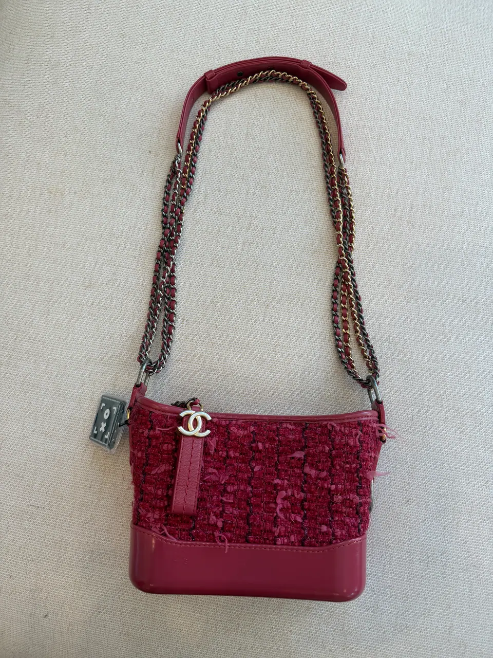 Chanel Small Gabrielle Hobo in Pink Tweed, photo 4 of 16