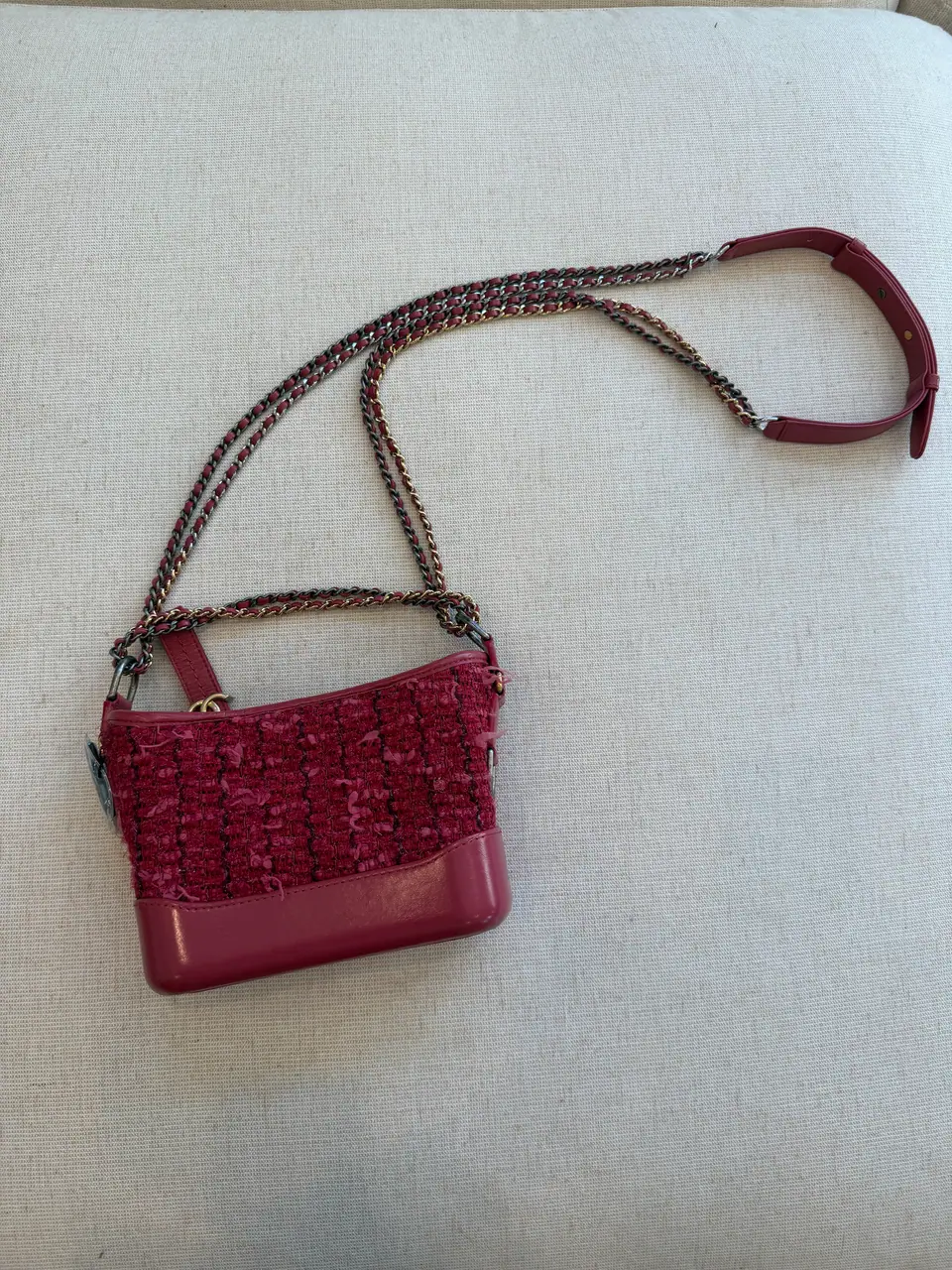 Chanel Small Gabrielle Hobo in Pink Tweed, photo 5 of 16