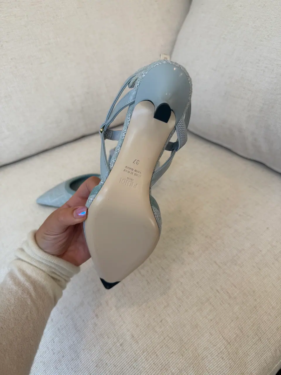 Fendi Colibrì Lite FF Slingback Pumps, New with Tags, photo 8 of 10