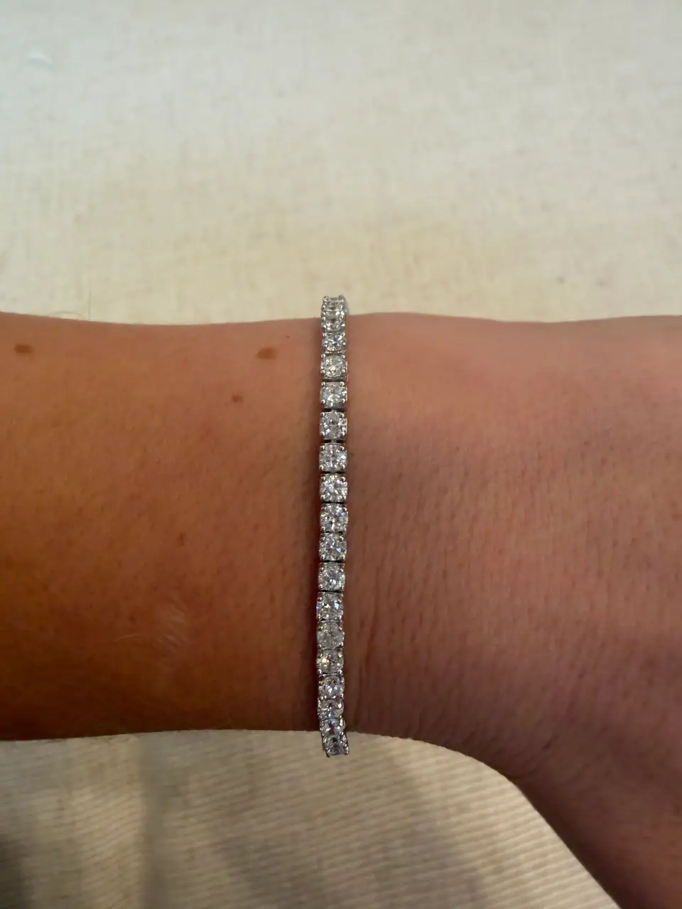 Fine Jewelry 5 ct Lab-Grown Diamond Tennis Bracelet, photo 4 of 7