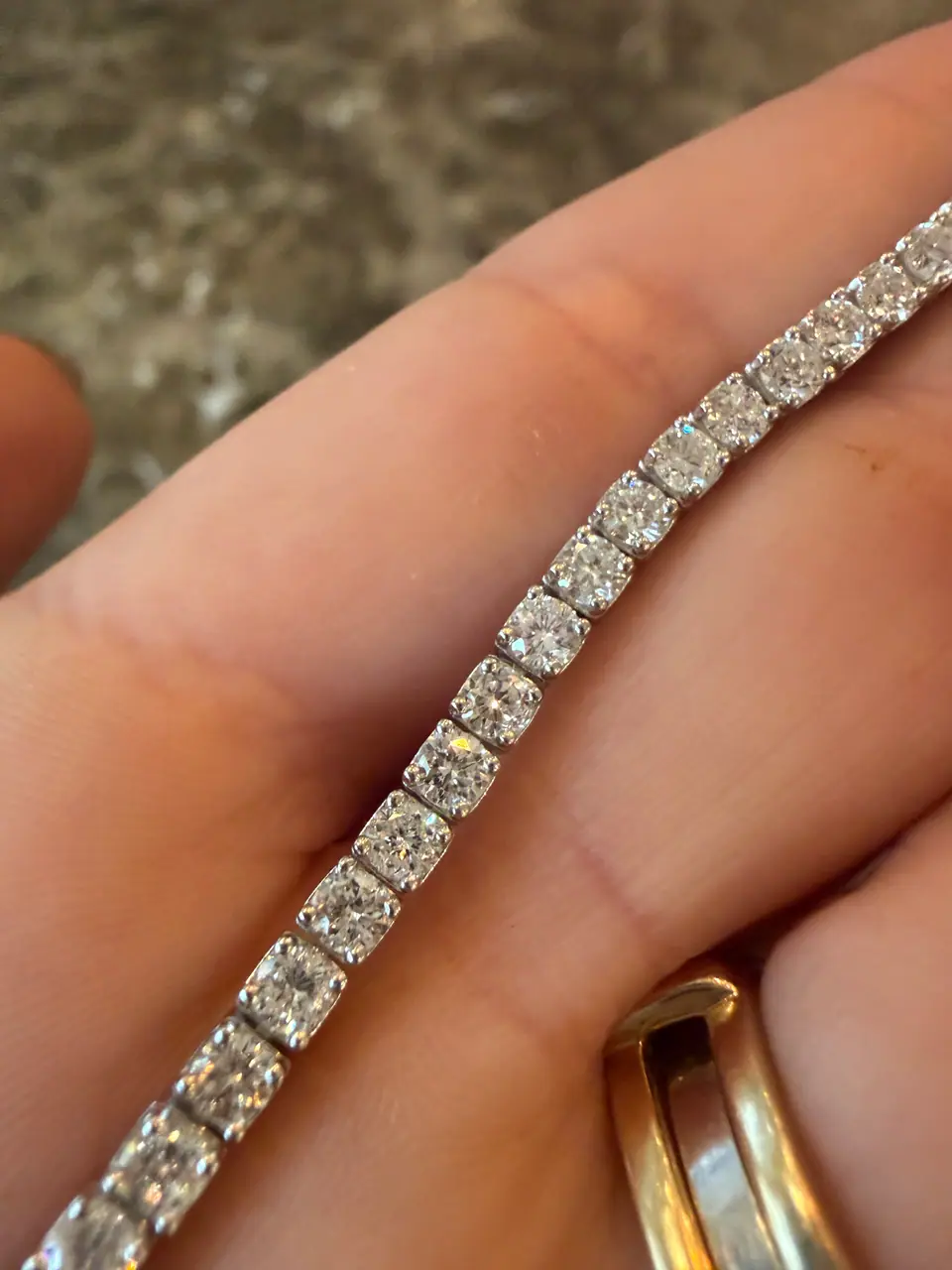 Fine Jewelry 5 ct Lab-Grown Diamond Tennis Bracelet, photo 6 of 7