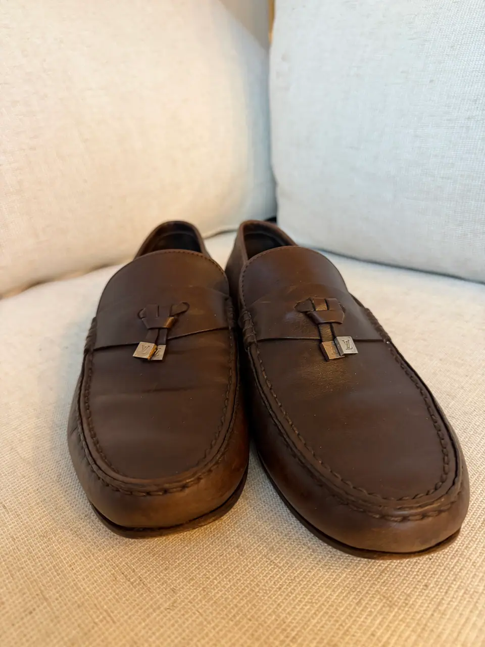 Louis Vuitton Men's Brown Leather Loafers, photo 3 of 9