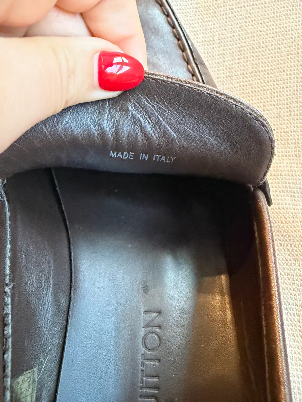 Louis Vuitton Men's Brown Leather Loafers, photo 8 of 9