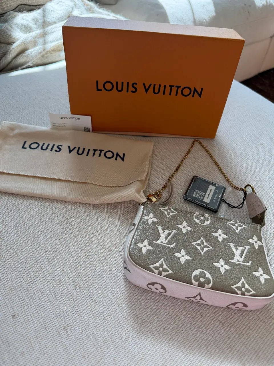 Louis Vuitton Mini Pochette Accessoires, Bicolor Monogram Empreinte, photo 6 of 14