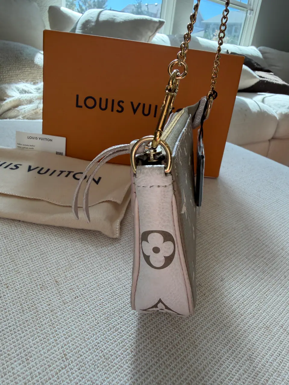 Louis Vuitton Mini Pochette Accessoires, Bicolor Monogram Empreinte, photo 8 of 14