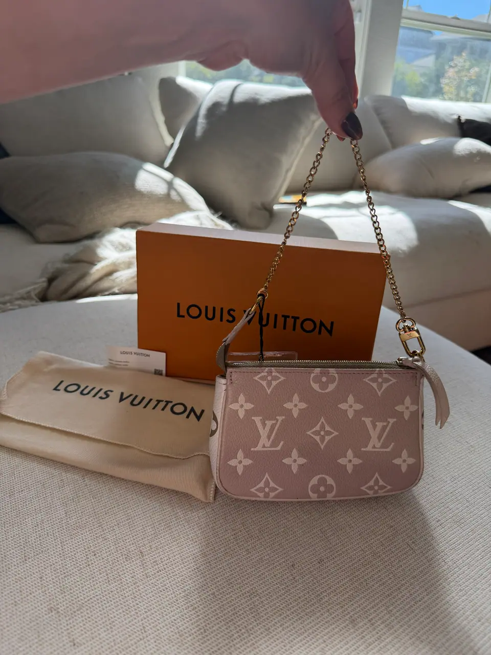 Louis Vuitton Mini Pochette Accessoires, Bicolor Monogram Empreinte, photo 9 of 14