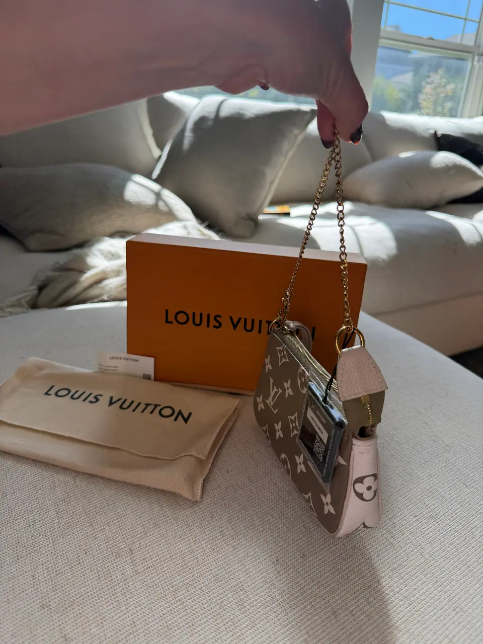 Louis Vuitton Mini Pochette Accessoires, Bicolor Monogram Empreinte, photo 10 of 14