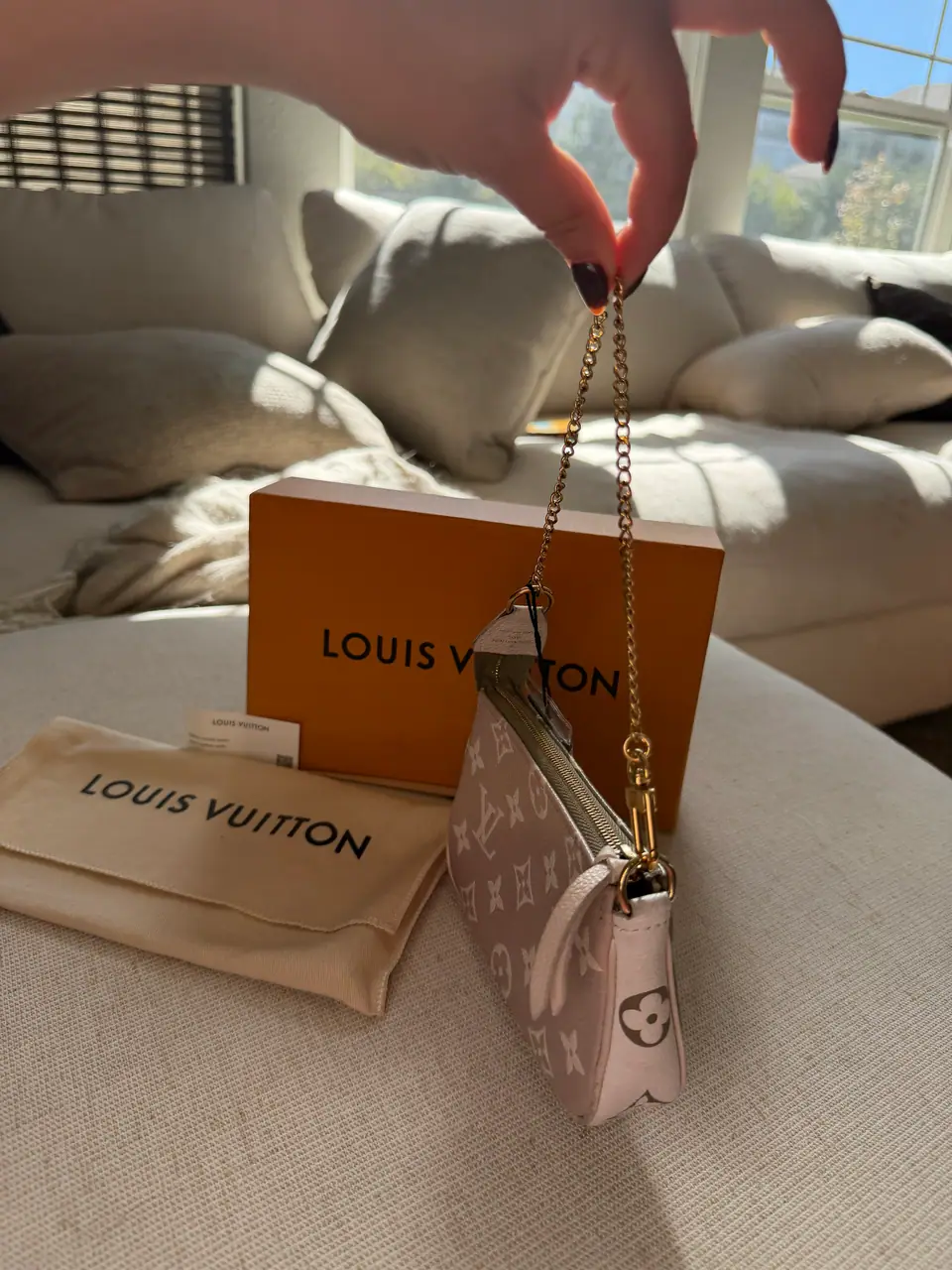 Louis Vuitton Mini Pochette Accessoires, Bicolor Monogram Empreinte, photo 11 of 14