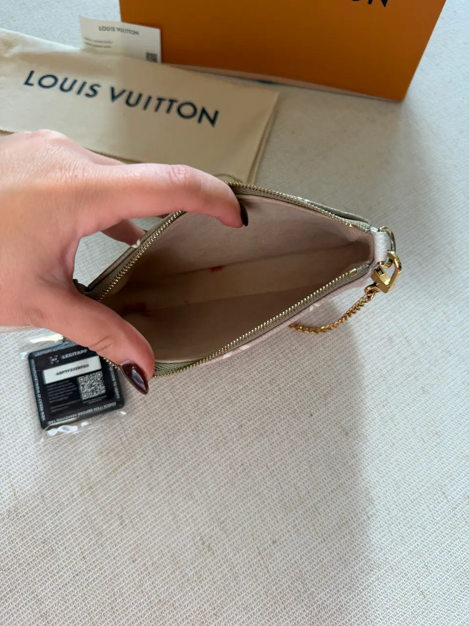 Louis Vuitton Mini Pochette Accessoires, Bicolor Monogram Empreinte, photo 13 of 14