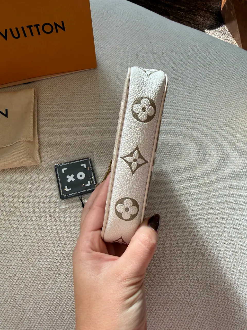 Louis Vuitton Mini Pochette Accessoires, Bicolor Monogram Empreinte, photo 14 of 14