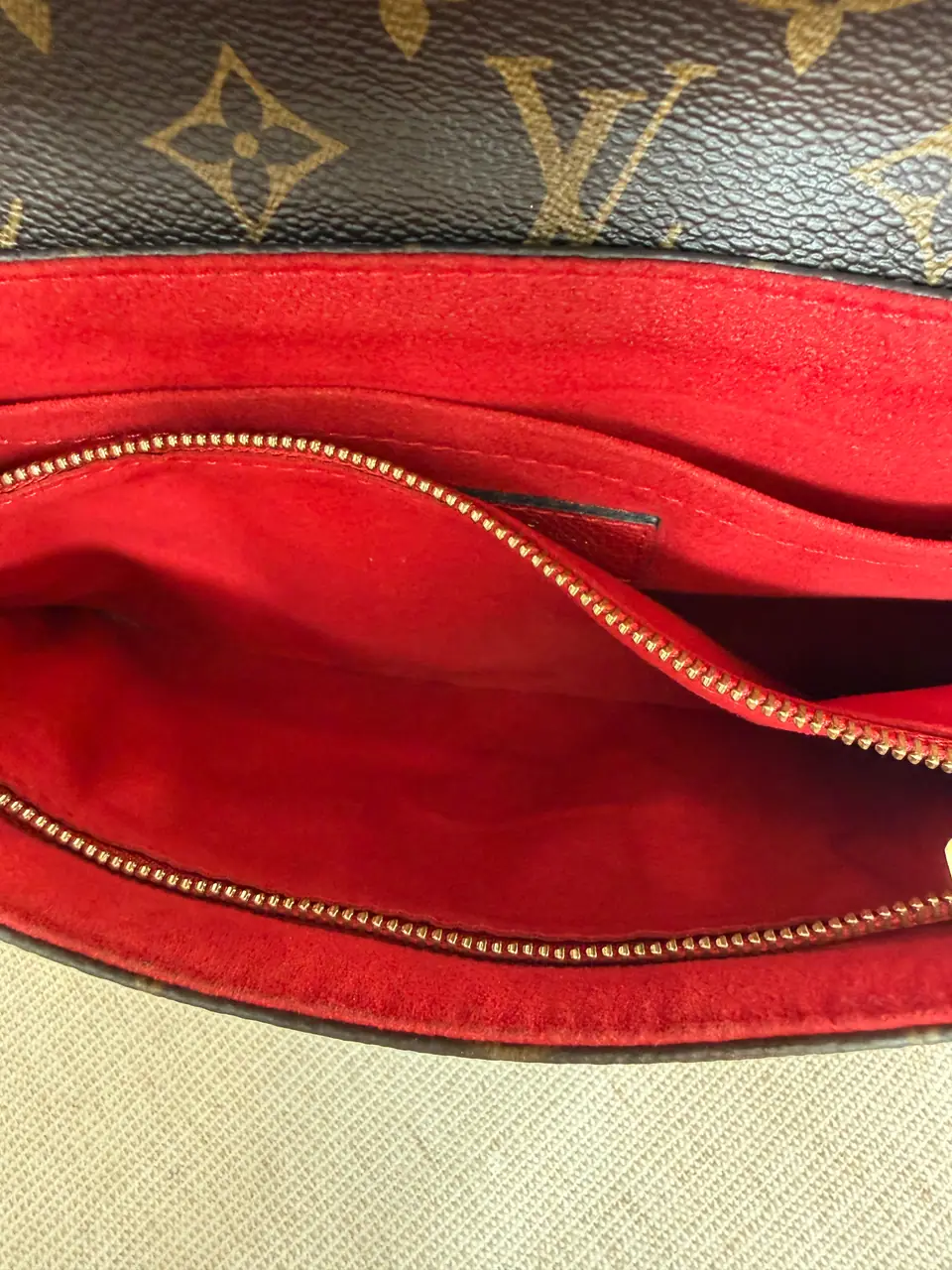 Louis Vuitton Saint Placide Chain Shoulder Bag, Monogram and Cherry Red, photo 11 of 15