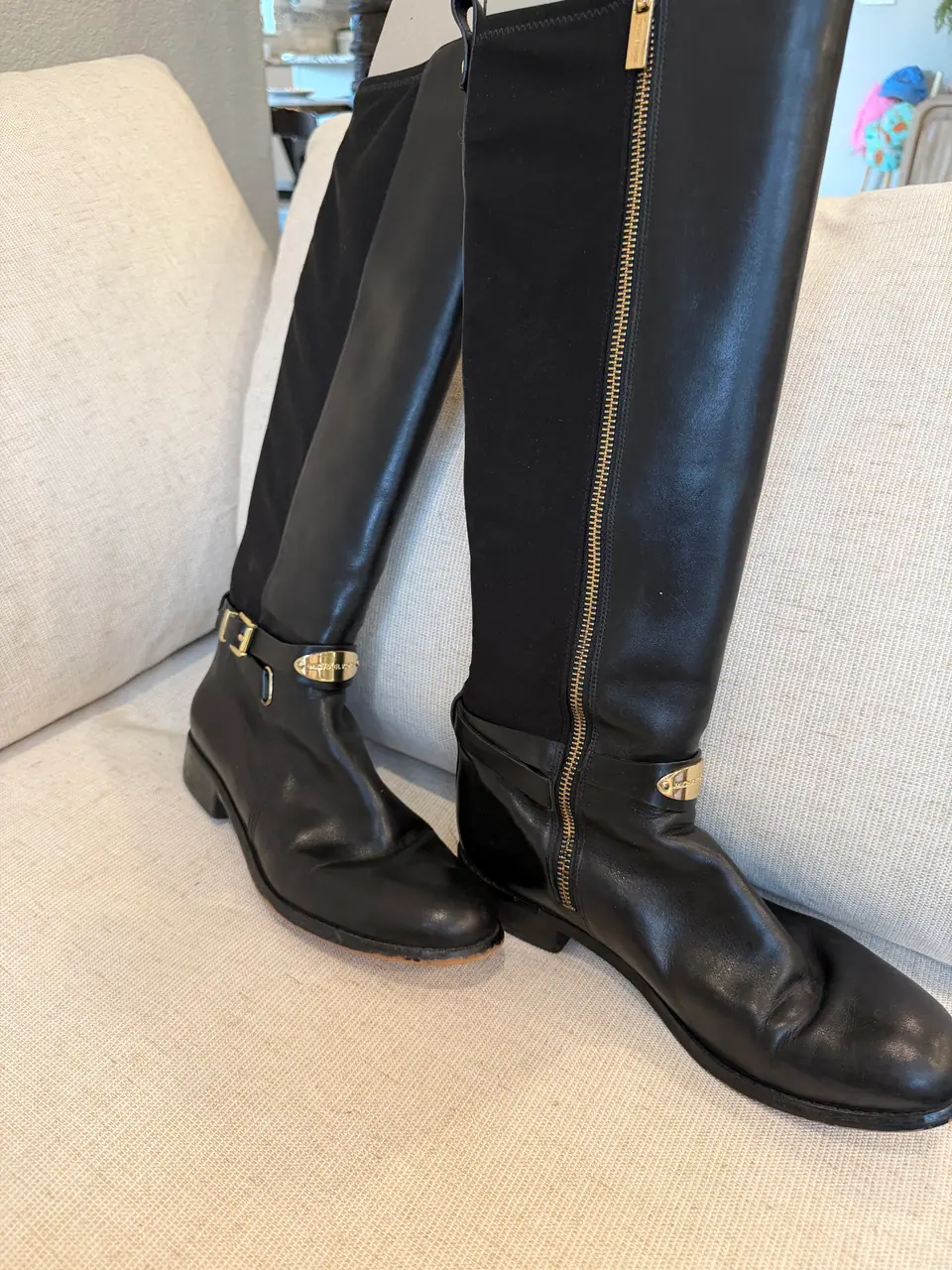 Michael Kors Black Leather Riding Boots, photo 6 of 6