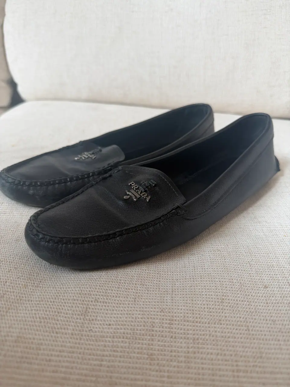 Prada Women's Black Leather Loafers, photo 3 of 6