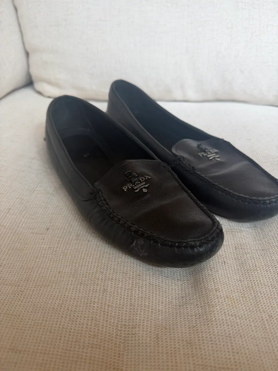 Prada Women's Black Leather Loafers, photo 4 of 6