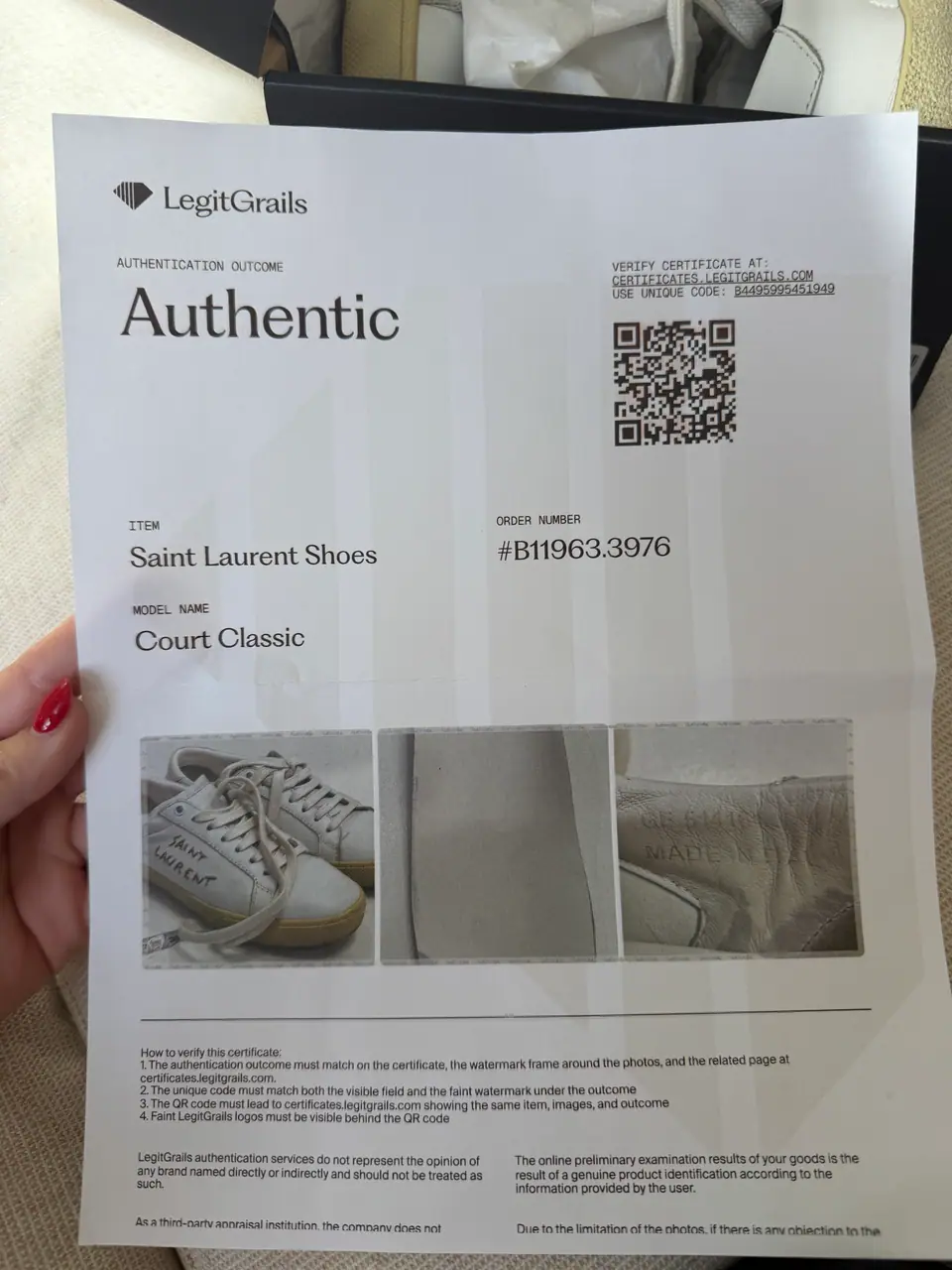 Saint Laurent Court Classic Leather Sneakers, photo 4 of 15
