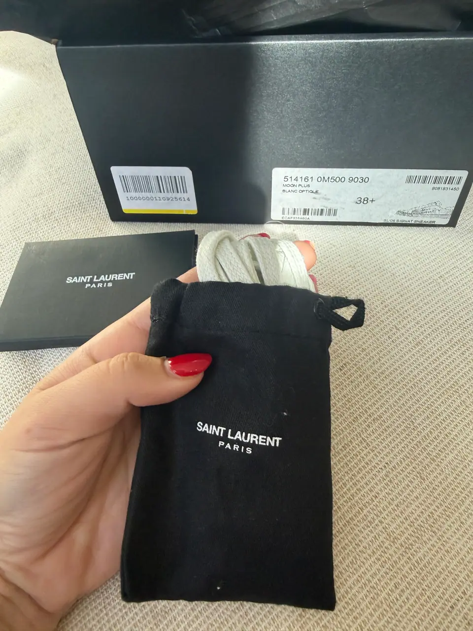 Saint Laurent Court Classic Leather Sneakers, photo 7 of 15