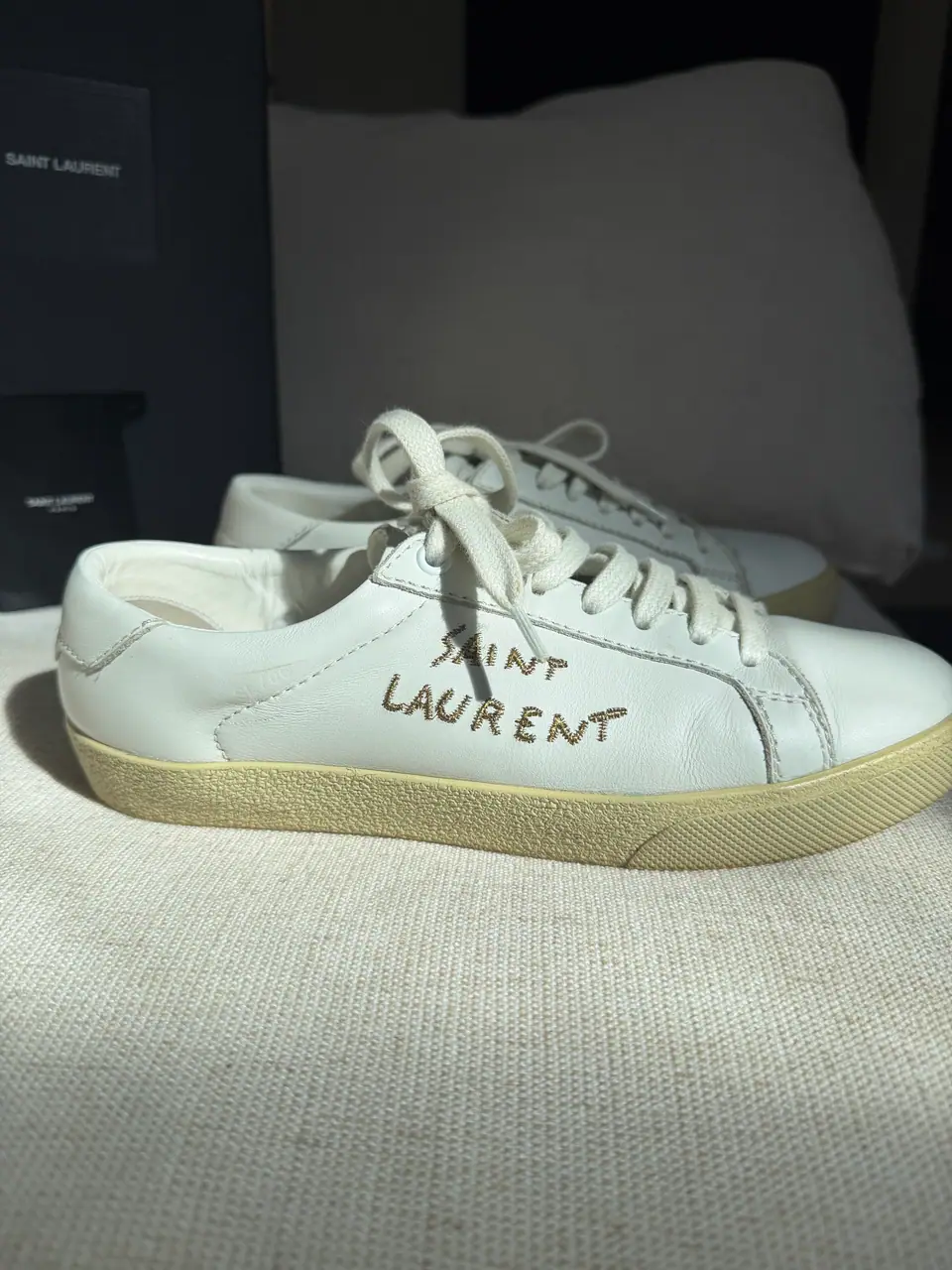 Saint Laurent Court Classic Leather Sneakers, photo 12 of 15