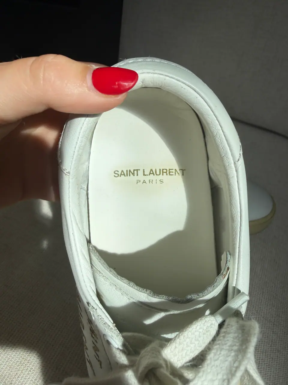 Saint Laurent Court Classic Leather Sneakers, photo 13 of 15